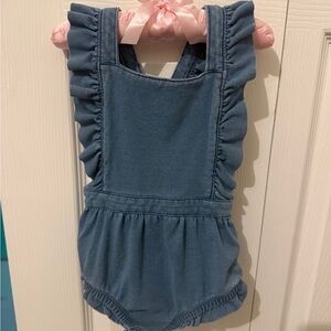 Cat & Jack Light Blue Ruffled Romper